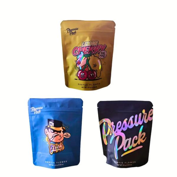 3.5 Mil Mylar Zipper Bag Puncture Resistant Snack Food Bags Heat Seal