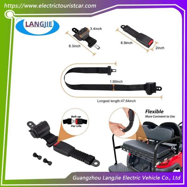 Kit de ceinture de sécurité EZGO TXT à 4 places pour chariot de golf à quatre roues