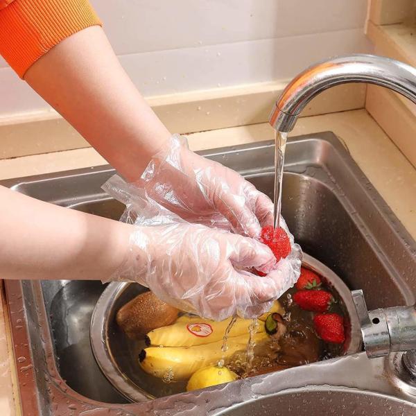 Wholesale Disposable Food Prep Hand Gloves TPE CPE HDPE Black Transparent Strength Disposable Plastic Glove