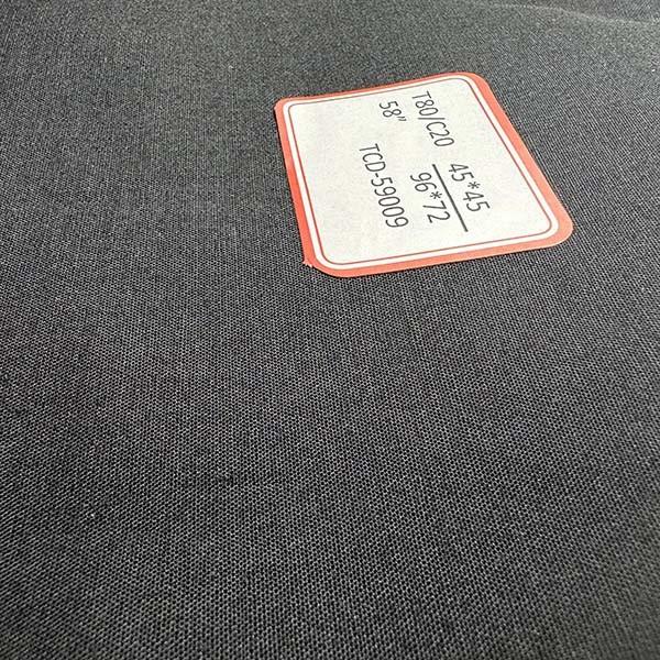 TC 80/20 4545 9672 Pocket Fabric 1/1 Dyed Polyester Cotton Fabric