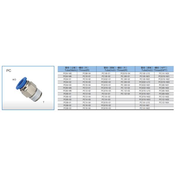 Brass Nickel Plate Pneumatic Tube Fittings
