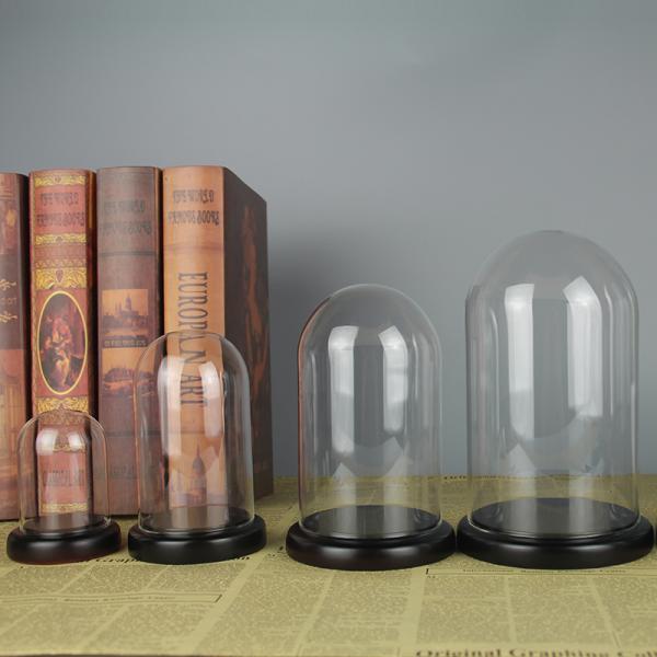Handmade Borosilicate D3.94xH6.3 Inch Glass Cloche Dome