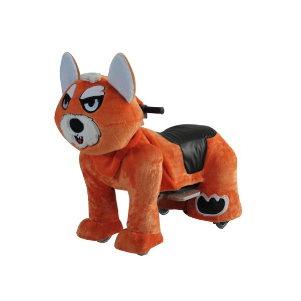 Medium plush electric toy car / small animal plush car / simulation animal car