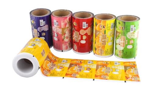 laminating food grade plastic bag film roll with vivid printing
