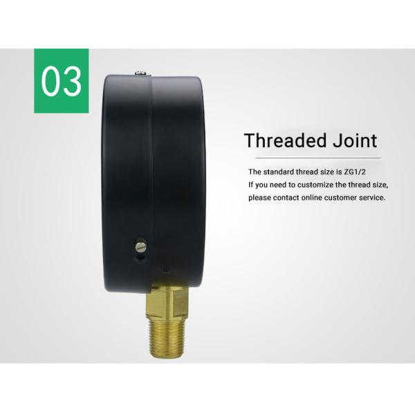 4 Inch Panel Manometer Precision Pressure Gauge Hydraulic with Customized Support OEM