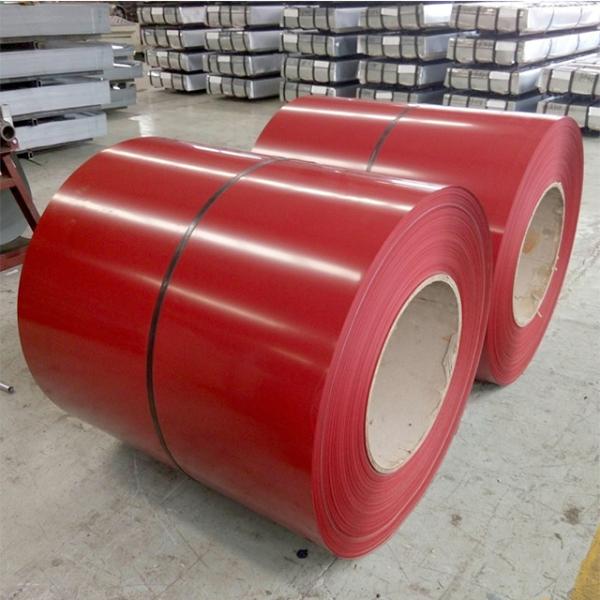 Astm A792 Galvalume PPGI Steel Coil Red Blue Green Black White Color Coated  1.20mm