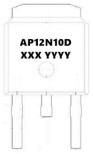 AP12N10D Power Switch Transistor , Original Silicon Power Transistor