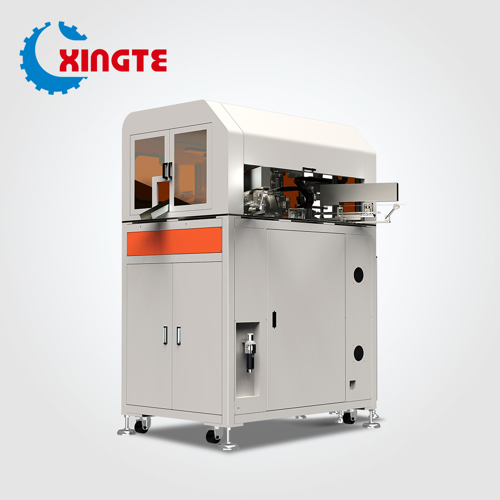 Fully automatic common mode magnetic ring butterfly winding machine with double-in & double-out structure for 0.45~1.7mm wire and 14~50mm toroidal cores