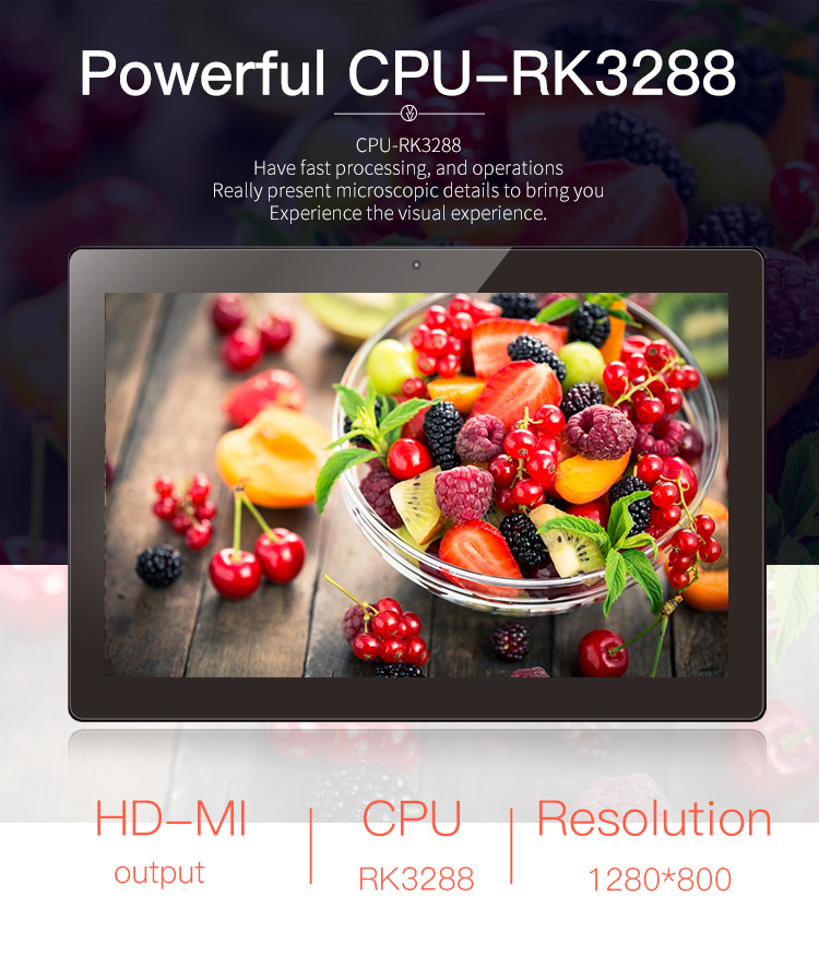 Oem Odm Smart Home 10,1-дюймовый планшет RK3288, настенное крепление, Nfc, Poe, Android-планшет со светодиодной подсветкой