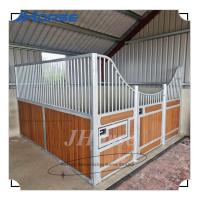 Boîte à chevaux personnalisable en poudre blanche enduite de porte coulissante ou pivotante