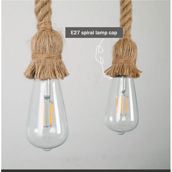 American Retro Attic Light Bamboo  Rope Chandelier(WH-VP-218)