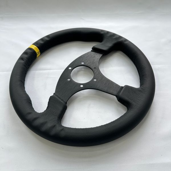 Universal 330mm Black Microfiber Leather Racing Steering Wheels 6x70mm PCD for Drift & Track Cars