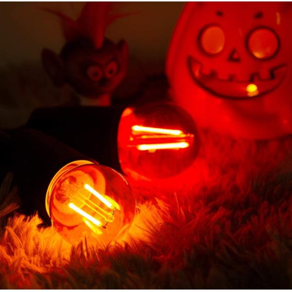 200lm Dimmable LED Edison Light Bulbs anaranjado G45 2W