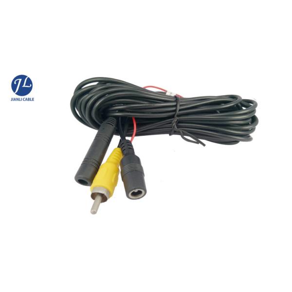 2.1*5.5mm Female To Male DC Splitter Cable BNC RCA Cable For Car Security Camera