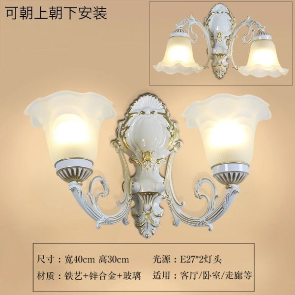 Metal Bar Corridor Lighting Led Retro European glass Wall Lamp(WH-VR-146)