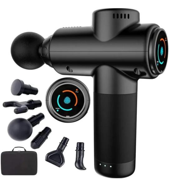 12 Speeds Vibration Timing Control Massage Gun for Fitness and Muscle Relaxation