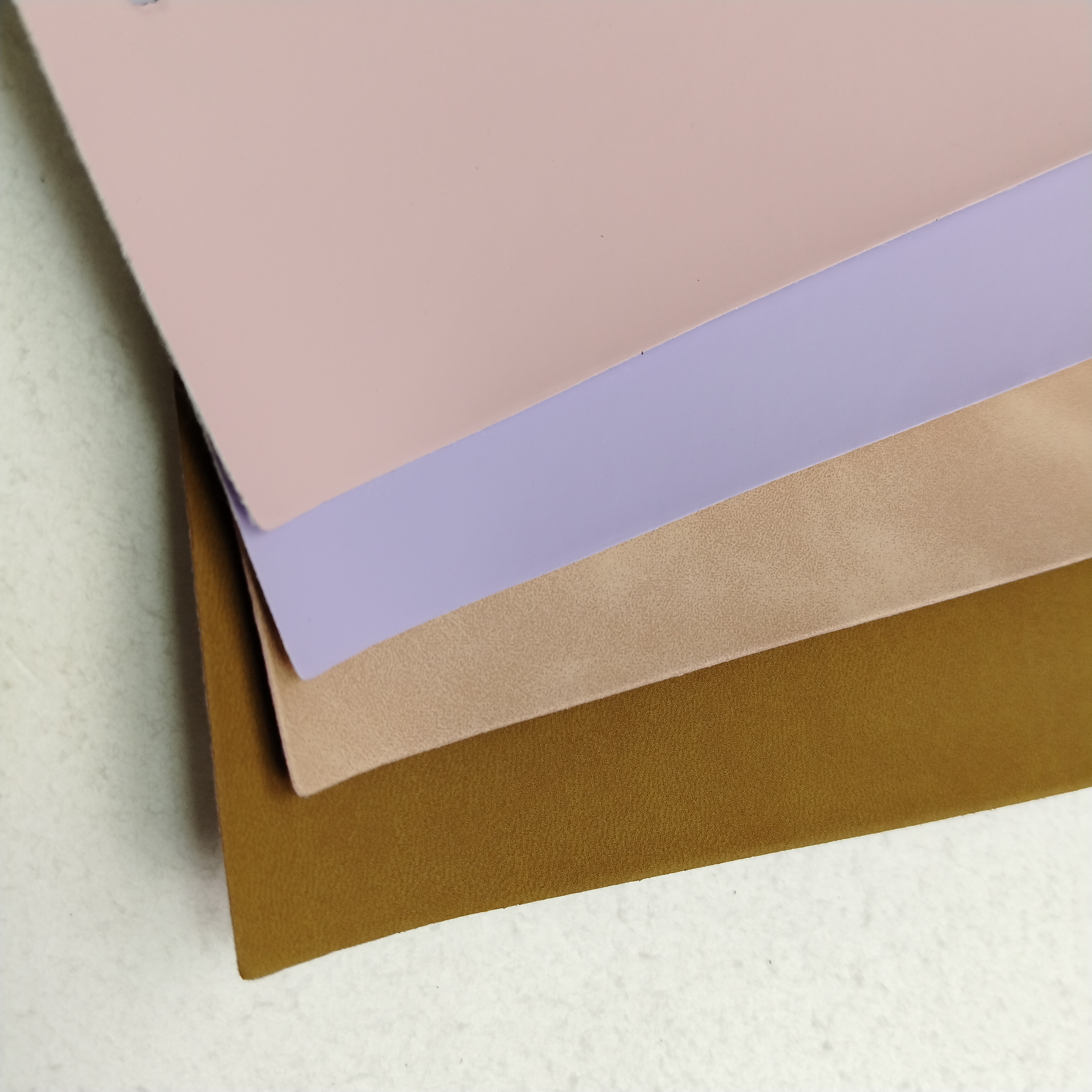 Custom Uphloster Solid Color Hot Stamping PU Synthetic Leather Fabric Thermal Leather Fabric for Book Hard Cover Making