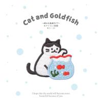 Parches Termoadhesivos de Gato Juguetón Guardianes de la Magia de Cuentos para Bolsos de Mano y Chaquetas de Mezclilla