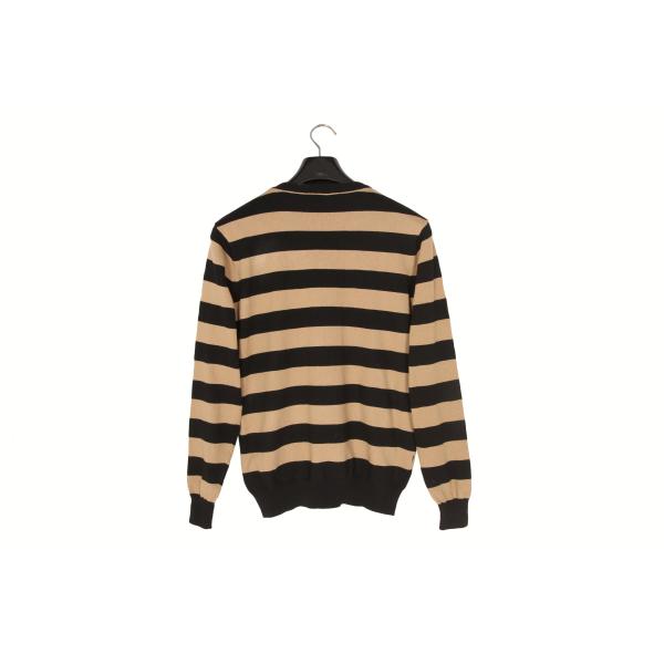Polyester Womens Striped Long Sleeve Sweater For Autumn