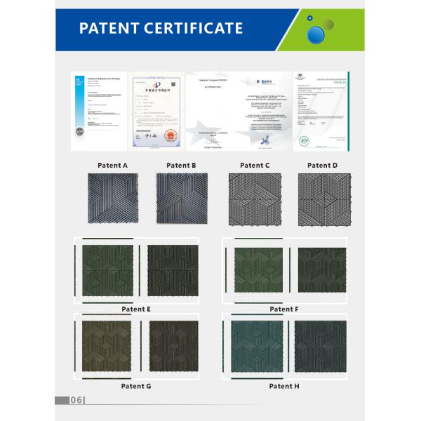 Muestras gratuitas nuevo Patentado 3d cubos de piso de garaje azulejos de piso entrelazado alfombra para almacén