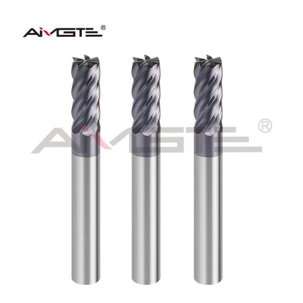 6 Flute Custom End Mill Flat Bottom Finishing End Mill For Steel Stainless