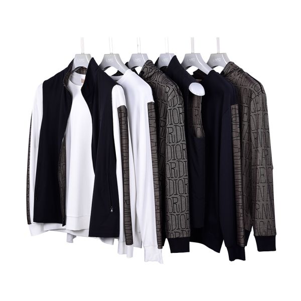 High Quality Woven Man Boys Sweatshirts Sustainable Embroidered Sweatshirt Black Hoodie Sweater Sport Shirt Sets Custom Cotton