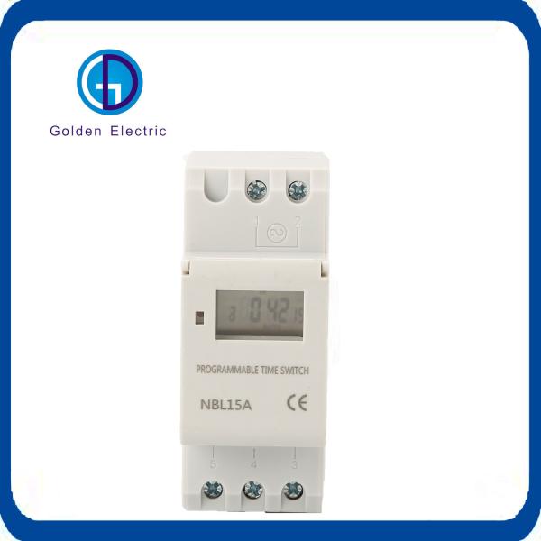 Temporiador eletrônico programável THC15A Tensão de trabalho 220-240VAC 50-60Hz Erro de tempo ≤1s/24h