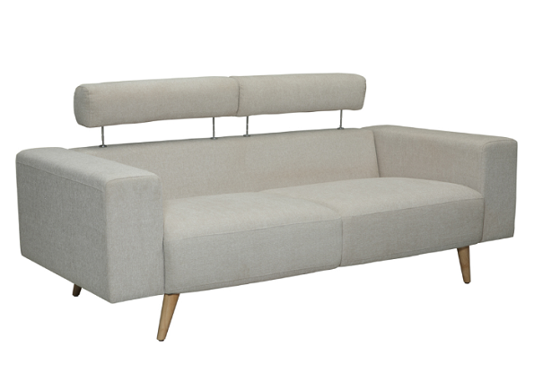 Gray 1 Seat Linen Fabric Sofa Simple Modern Living Room Sofa And Chair Sets