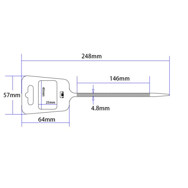 Professional Nylon Zip Ties High Tensile Strength PA6 Material