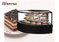Commercial Cake Display Case Air Cooling Fan Shaped Cake Chiller Showcase