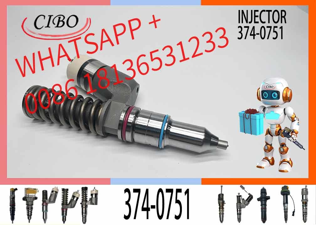 Части двигателя дизеля заправляют топливом инжектор 374-0751 20R-2285 для типа трактора D10N D10R D10T D10T2 следа гусеницы