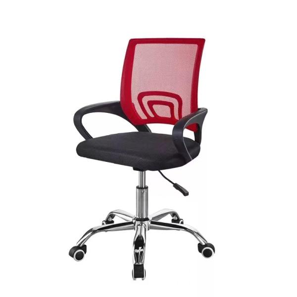 Special Design Adjustable Fixed Armrest Ergonomic Mesh Office Chair with Metal Base