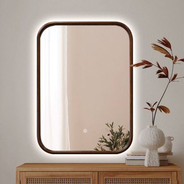 Antique Bathroom Mirror With LED Light ,  IP44 Luxury Illuminated Bathroom Mirrors