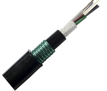 Direct Buried 24 Core Steel Wire Underground Fiber Optic Cable Double Armoured Gyfty53
