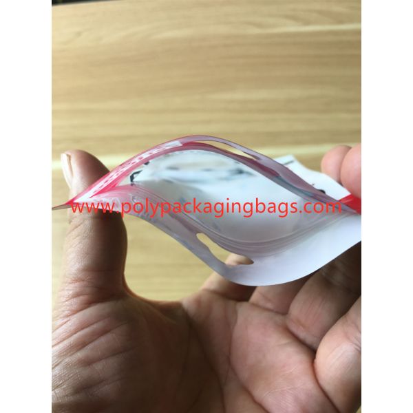 4 Colors Gravure Printing Foil Ziplock Bags , Mobile Phone Data Line Plastic Zipper Bag