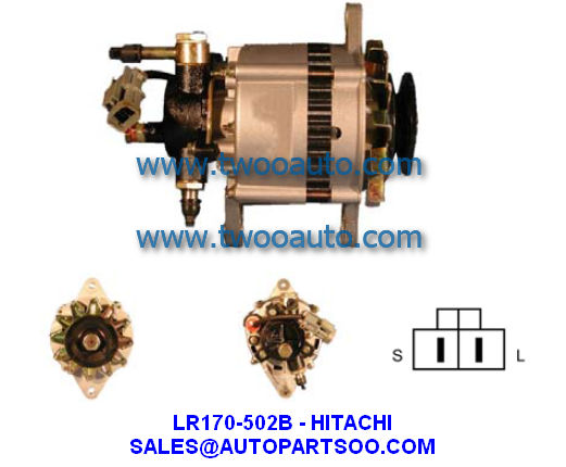 LR170-502 LR170-502B - HITACHI Alternator 12V 70A Alternadores