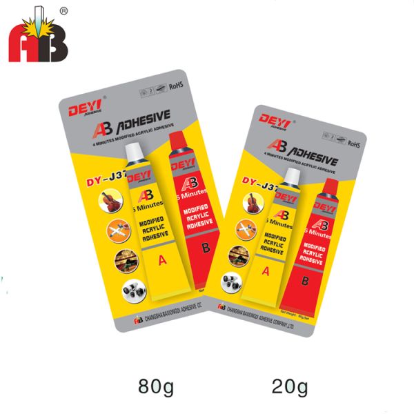 Fast Curing 5Mins modified acrylic adhesive with 1:1 Mixing Ratio and High Shear Strength ≥20Mpa for Industrial Applications