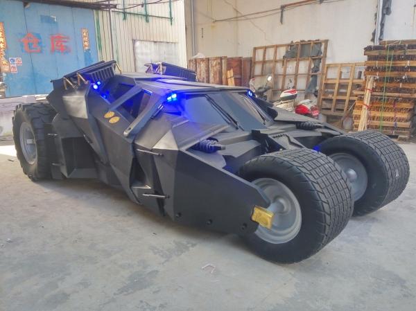 event party deco  batman's car model carmobile as decoration statue in shop/ mall /event celebrity activity