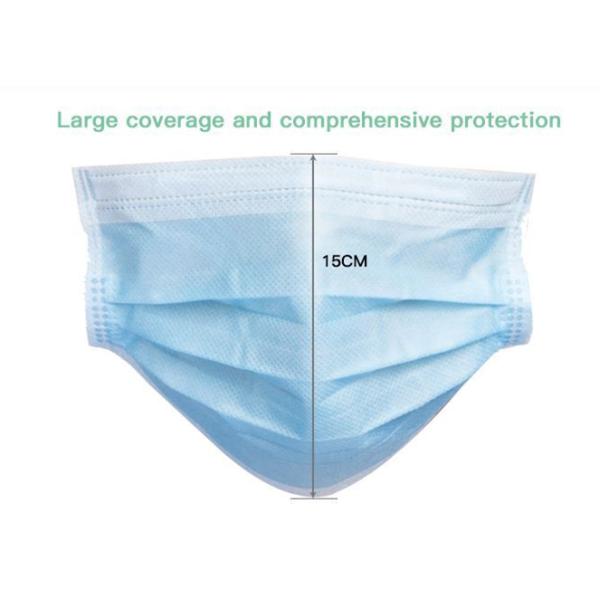 3 Ply Disposable Non Woven Face Mask With Ear Loop Easy Breathability