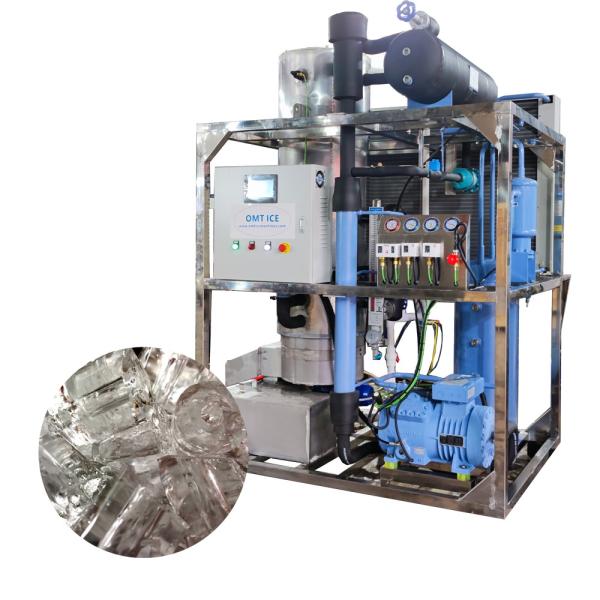 Other Compressor 3 Phase 3 Tons Industrial Automatic Ice Tube Maker Machine with Affordable
