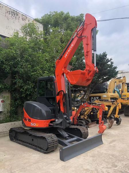 Japan Made 5 Ton Mini Hitachi Zaxis 50 Model Crawler Excavator with Isuzu Engine