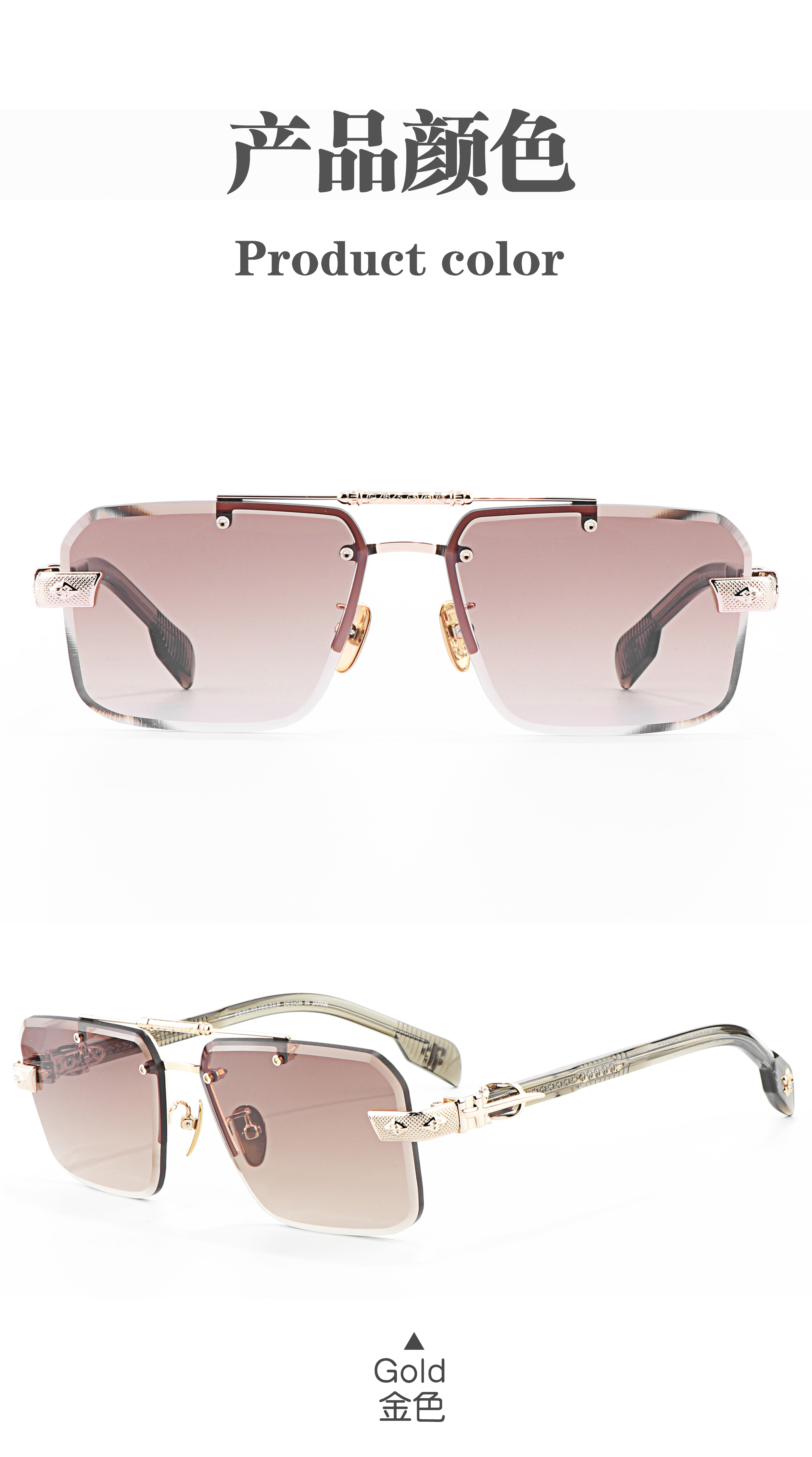 Half Frame Glasses for Men Luxury Brand Designer Shades Male Designer Y2k High Quality Sunglasses for Women Summer 2025 Styles