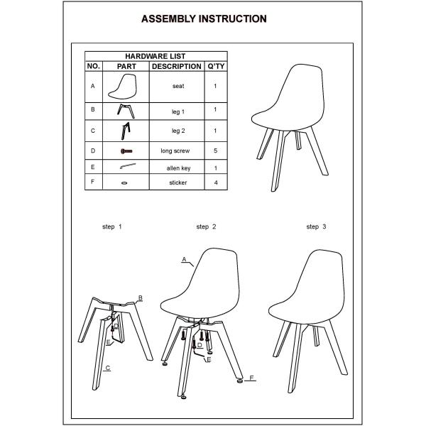 Small Kids Plastic Chairs High Durability With Solid Beech Wood Legs
