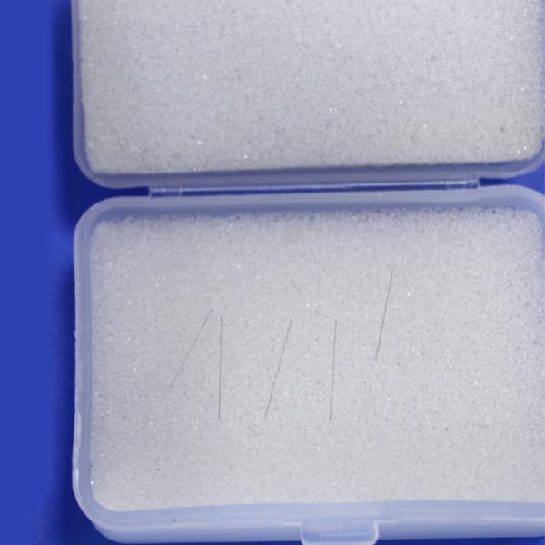 Хирургические запасные части сверхтонкие вольфрамовые карбидные иглы Φ0.04 мм