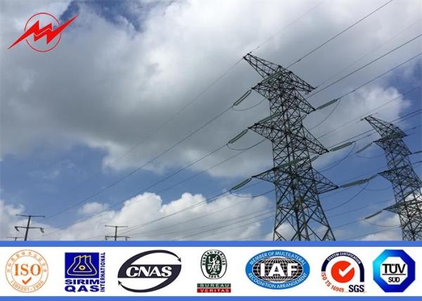 電線のための多角形の高圧亜鉛めっきの 110 の KV の電柱