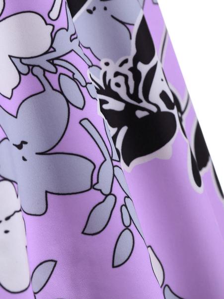 2018 New Plus Size One piece Swimsuit Floral Print Swimsuit Women Push up with
