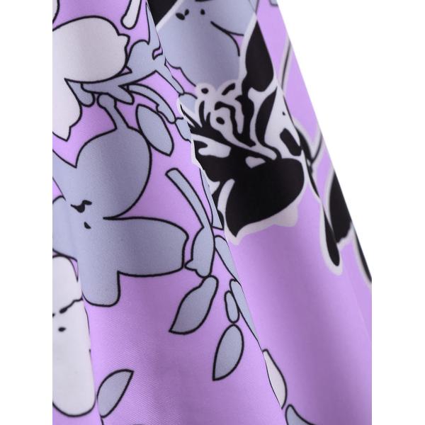 2018 New Plus Size One piece Swimsuit Floral Print Swimsuit Women Push up with