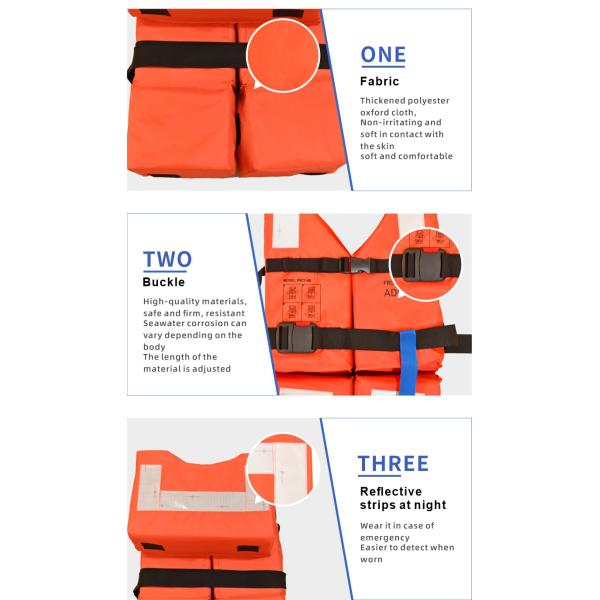 Chaqueta salvavidas RSCY A9 de poliéster Oxford, diseño marino