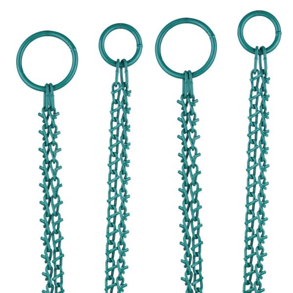 twist link chain with V bars custom steel link chains alloy steel chain for tree