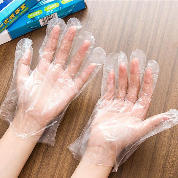 Disposable Clear Polythene Gloves PE Food Gloves Powder Free , Food Prep Handling Gloves
